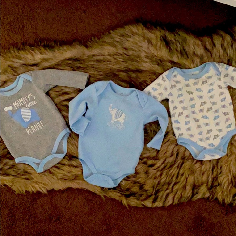 3 pack baby long sleeve Onsie